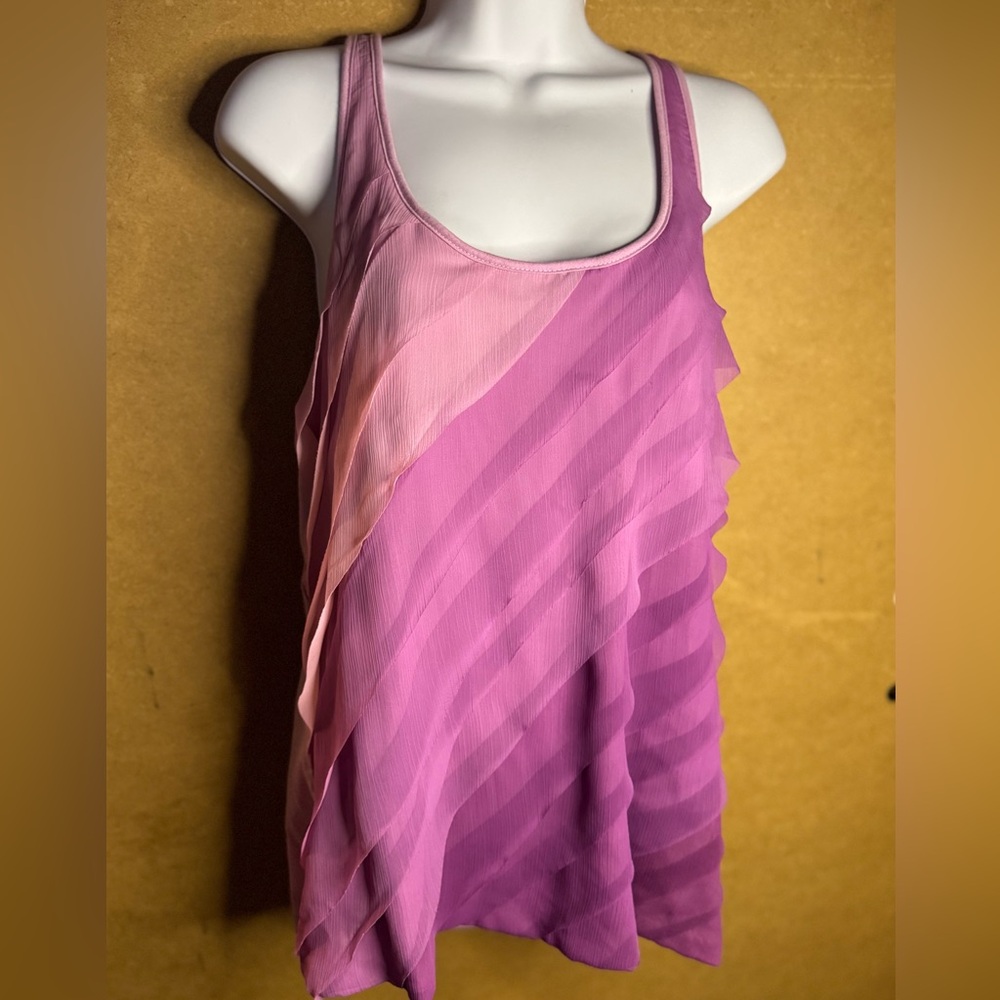 VTG Multi Pink & Purple Layered Tank Top Blouse